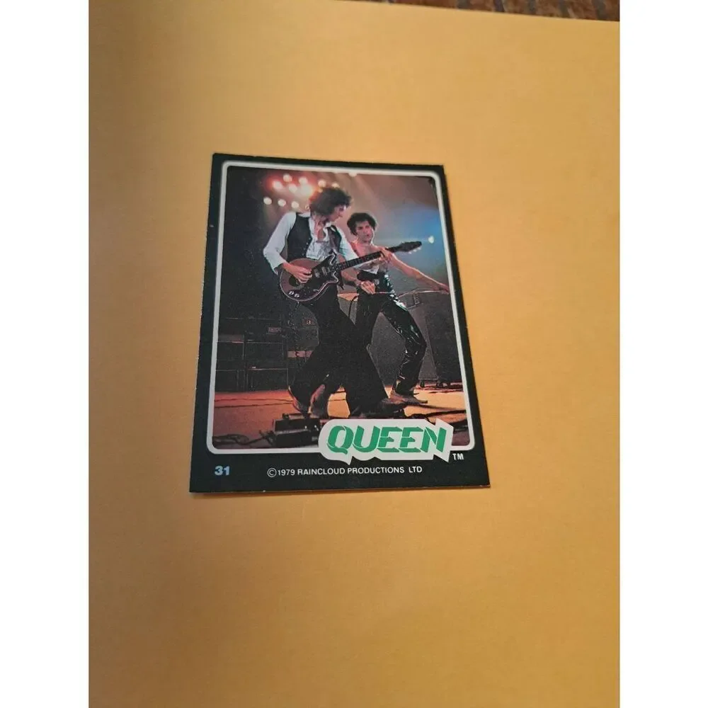 Vintage 1979 Raincloud Productions Queen Trading Card #31 Rock Band Memorabilia